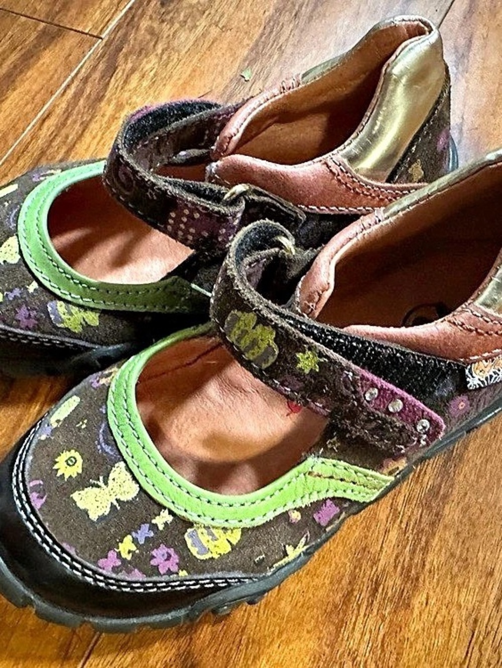 Naturino Floral Toddler Mary Jane Shoes Sz. 25 (8.5-9)